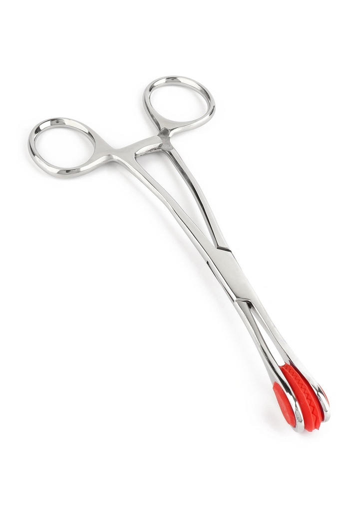 [38377-SILVER] Tongue Forceps Luxe