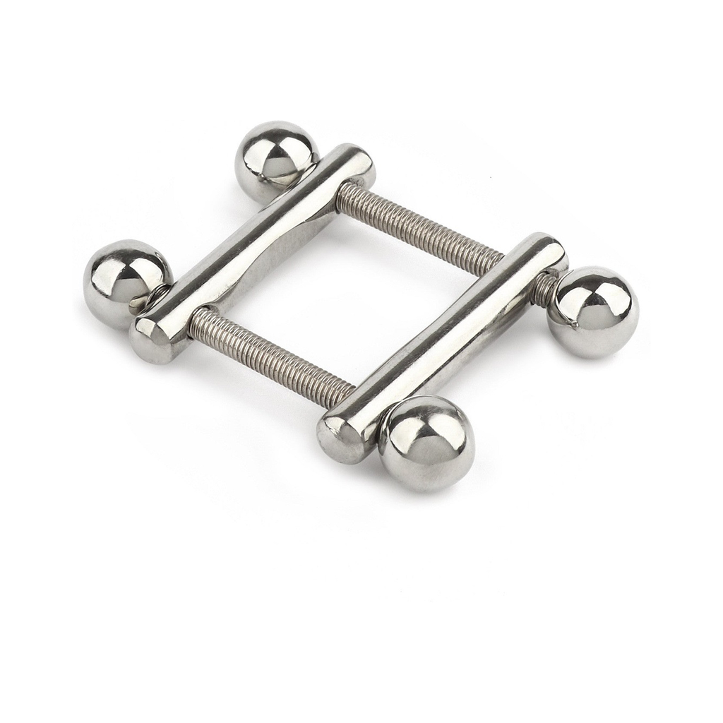 [38403-SILVER] Mr. Steel Turning Point Nipple Clamps