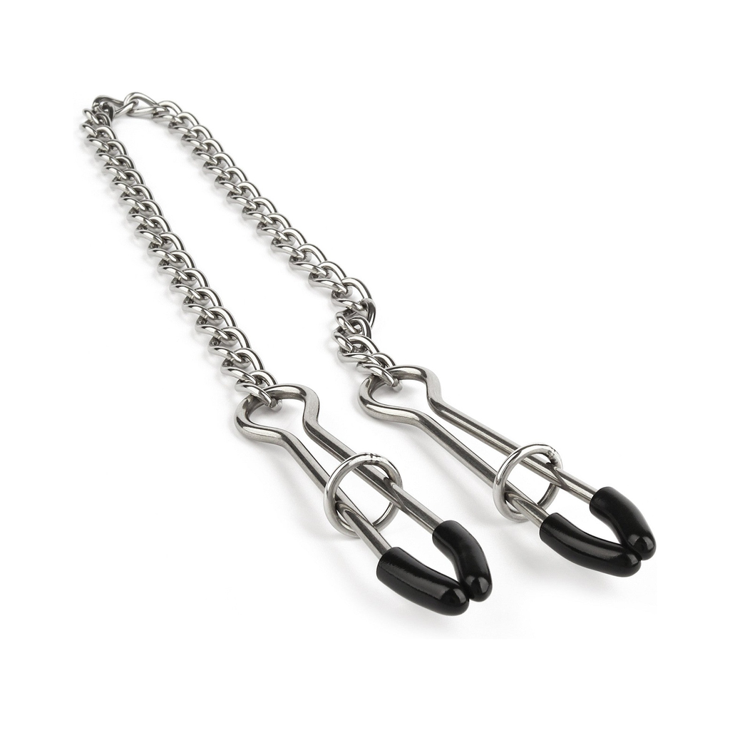 [38406-SILVER] Mr. Steel Tweezer Nipple Clamps