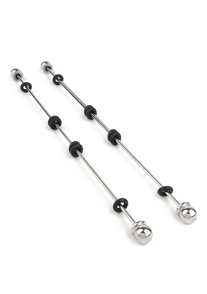 [38411-SILVER] Nipple Sticks with Ball 20cm