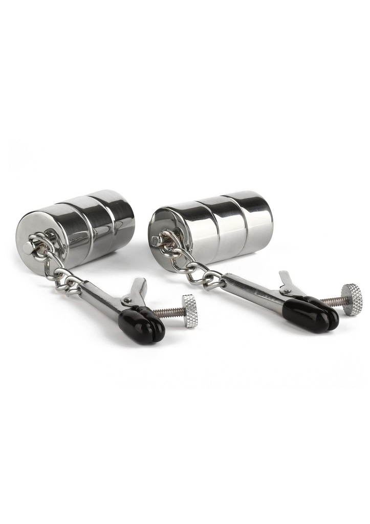 [38417-SILVER] Aligator Nipple Clamps Weights
