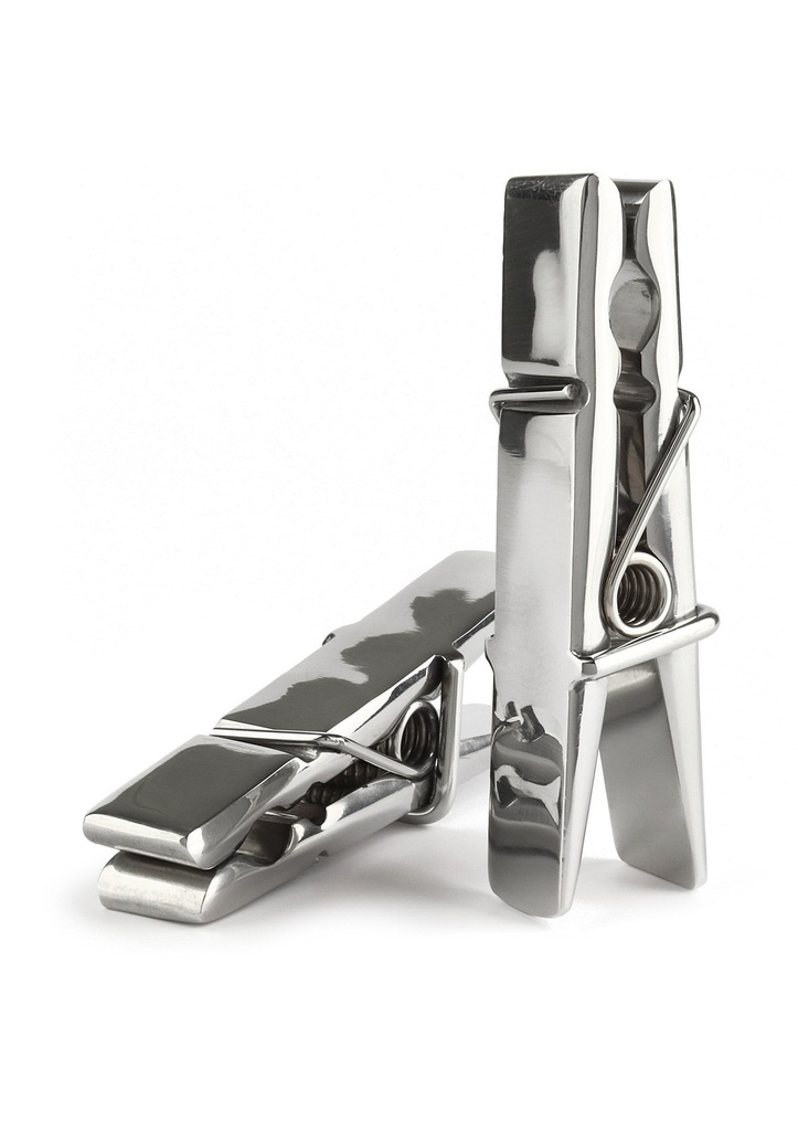 [38421-SILVER] Clothespins Nipple Clamps