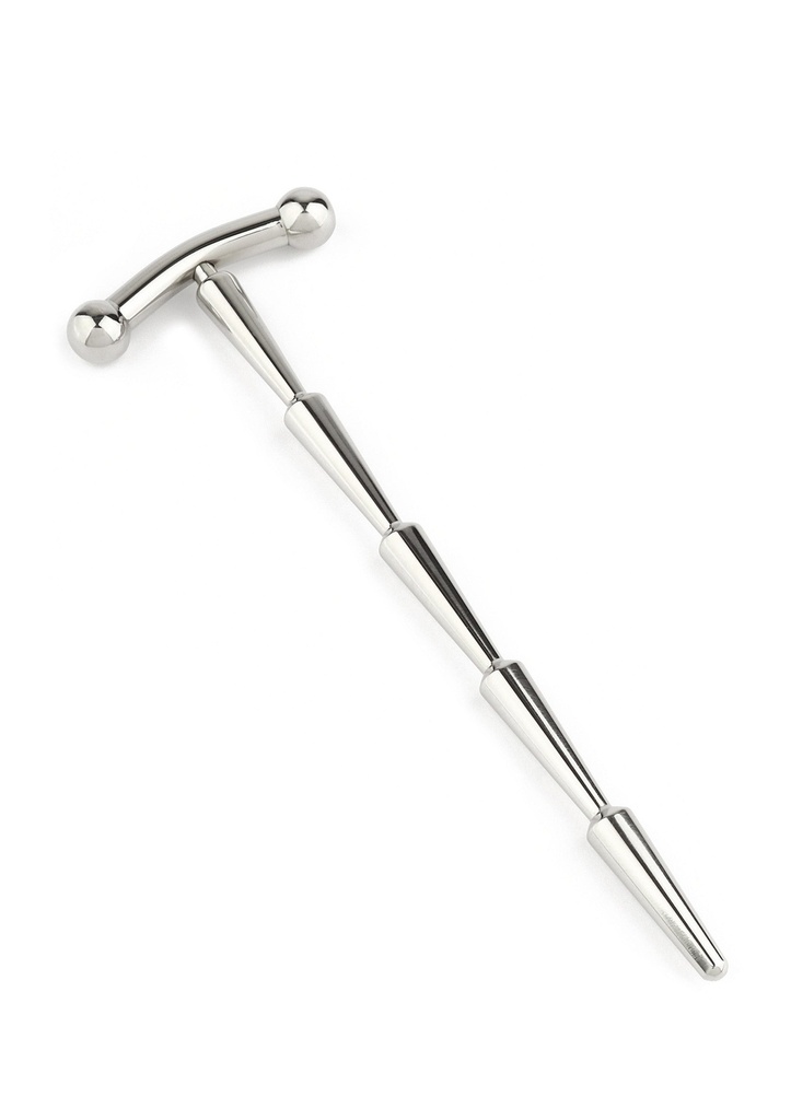 [38443-SILVER] Smooth Cum Rattle Penis Plug