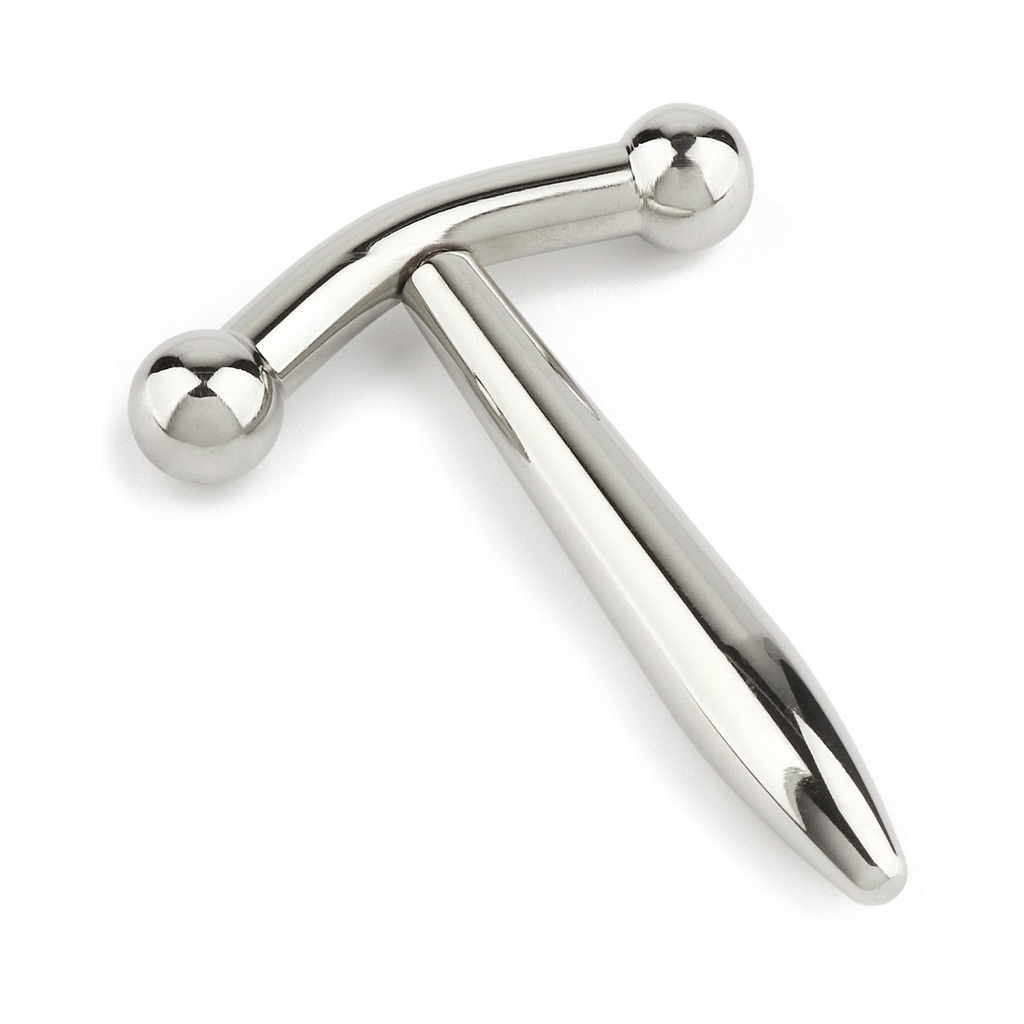 [38446-SILVER] Mr. Steel Gratifying Cravings Penis Plug