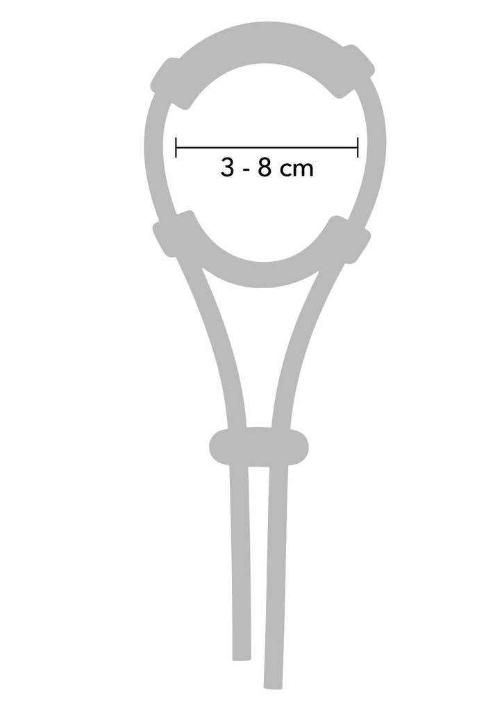 [20509-BLACK] Adjustable Comfort C-Ring