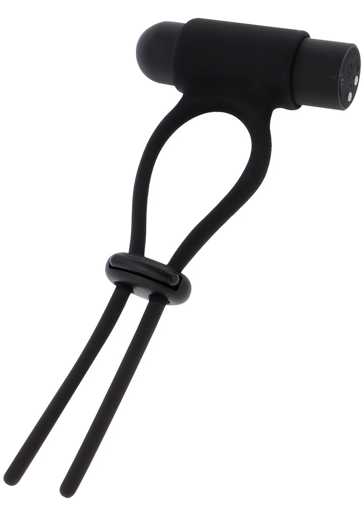 [20510-BLACK] Vibrating & Adjustable C-Ring