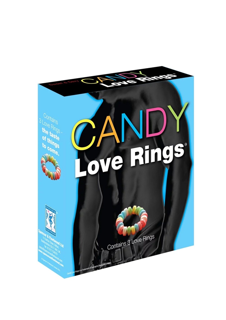[33607-ASSORT] Candy Love Rings 3pcs