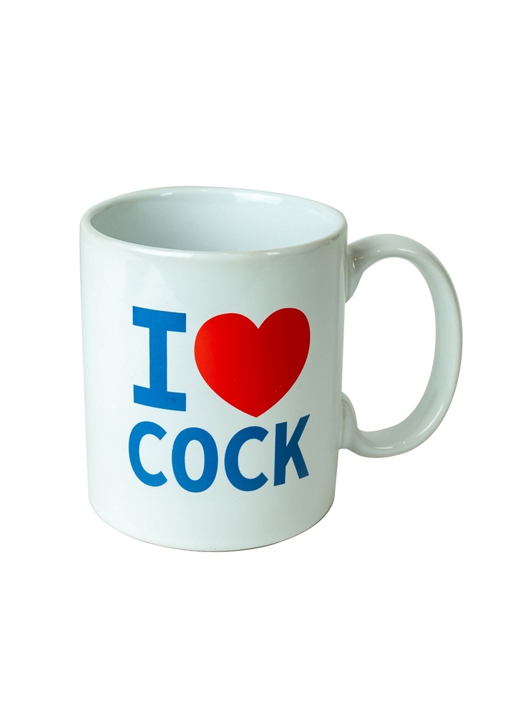 [37002-WHITE] I Love Cock Mug