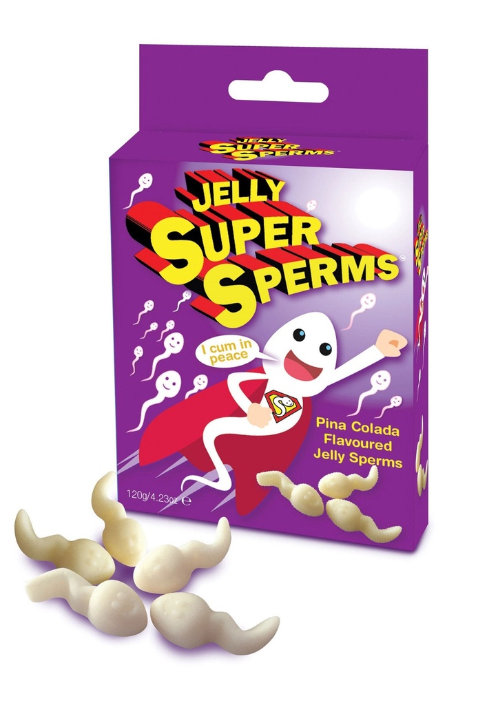 [37037-WHITE] Jelly Super Sperms
