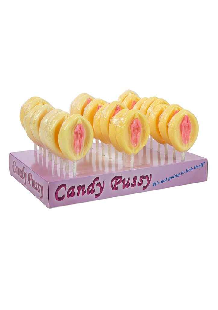 [37043-PINK] Candy Pussy Lollipop 24 pcs