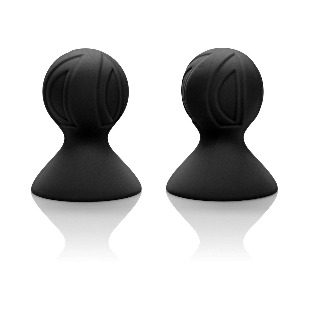 [12856-BLACK] CalExotics Silicone Pro Nipple Suckers