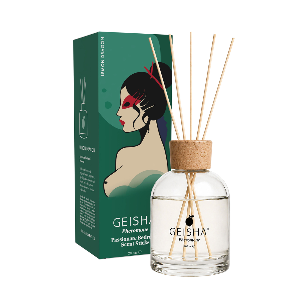 [90662-LEMON-200] Geisha Pheromone Bedroom Scent Sticks 200 ml (LEMON)