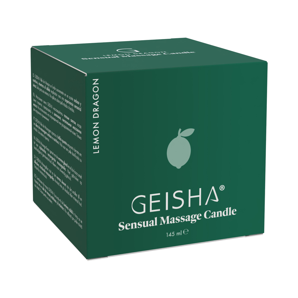 [90609-LEMON-145] Geisha Sensual Massage Candle 145 ml (LEMON)