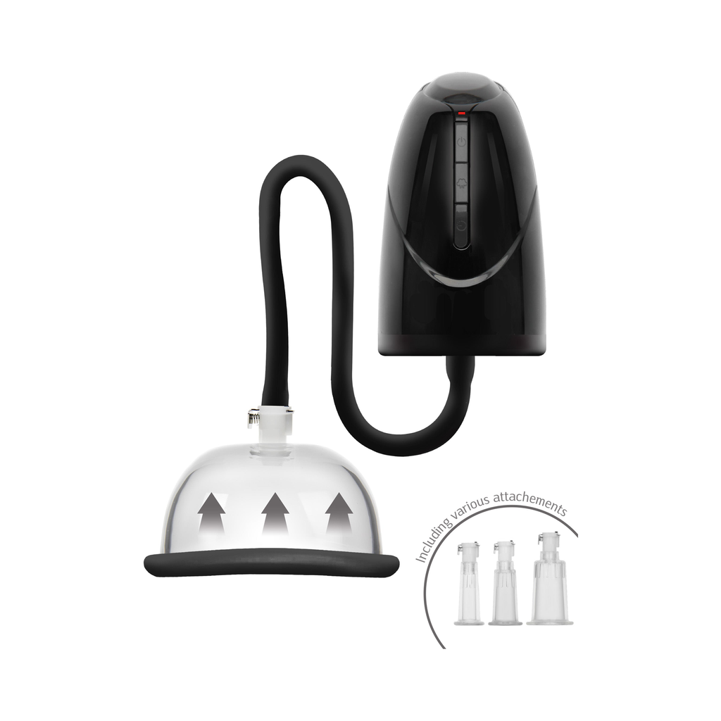 [20257-BLACK] She.E.O. Vacuum Vagina & Clitoral Automatic Pump