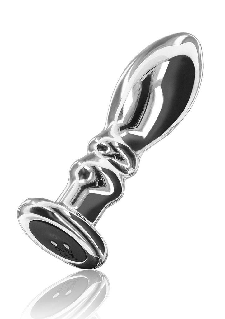 [10058-SILVER] The Slider Vibrating Plug Medium