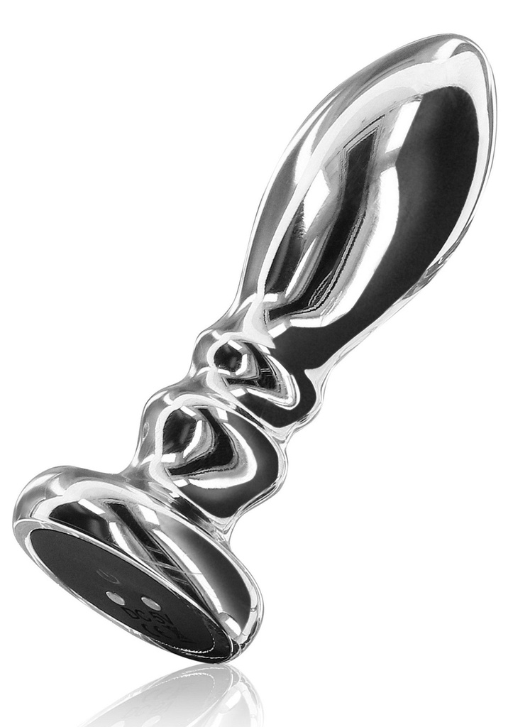 [10059-SILVER] The Slider Vibrating Plug Large